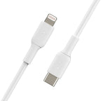 Belkin BoostCharge USB-C to Lightning Cable (1 meter / 3.3 foot, White) - CAA003BT1MWH