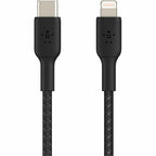 Belkin 30W USB-C to Lightning Cable - Nylon, Braided - M/M - 2m/6.6ft - Black - CAA004BT2MBK
