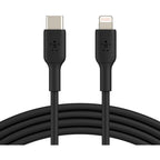 Belkin BoostCharge USB-C to Lightning Cable (1 meter / 3.3 foot, Black) - CAA003BT1MBK
