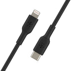 Belkin BoostCharge USB-C to Lightning Cable (1 meter / 3.3 foot, Black) - CAA003BT1MBK