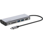 Belkin USB-C 6-in-1 Multiport Adapter, Laptop Docking Station, 4k HDMI, 100W Power Delivery - AVC008btSGY