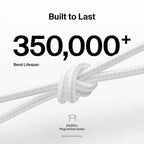 Belkin BoostCharge Pro USB-C Braided Cable with Lightning Connector, 6.6ft/2m, White - CAA022fq2MWH