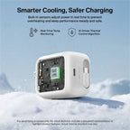 Belkin UltraCharge Retractable GaN Wall Charger 45W, White - WCH023dqWH