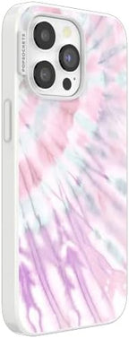 PopSockets iPhone 15 Pro Max Phone Case w/MagSafe- Coastal Dye Purple | Magnetic, Wireless Charging, Camera & Drop Protection, Purple, Aura, Rainbow, Colorful