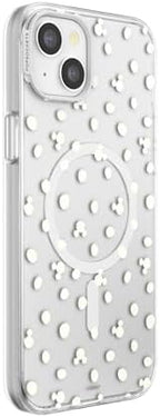 PopSockets iPhone 15 Plus Phone Case with MagSafe- Mickey Polka Dot