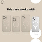 PopSockets iPhone 15 Phone Case with MagSafe- Black Gingham
