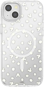PopSockets iPhone 15 Plus Phone Case with MagSafe- Mickey Polka Dot