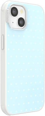 PopSockets iPhone 13 Phone Case with MagSafe- Sweet Heart Blue | Magnetic, Wireless Charging, Camera & Drop Protection, Blue, Phone, Women