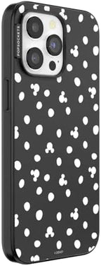 PopSockets iPhone 15 Pro Max Phone Case w/MagSafe- Mickey Dots Black