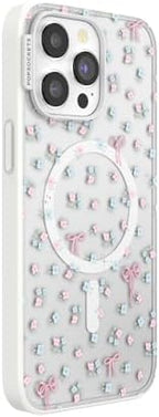 PopSockets iPhone 15 Pro Max Phone Case with MagSafe, Wireless Charging Compatible, Bow - Bows & Blooms