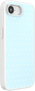 PopSockets iPhone 16/17E Phone Case with MagSafe- Sweet Heart Blue | Magnetic, Wireless Charging, Camera & Drop Protection, Blue, Phone, Women