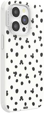 PopSockets iPhone 14 Pro Phone Case with MagSafe- Mickey Dots White