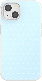 PopSockets iPhone 13 Phone Case with MagSafe- Sweet Heart Blue | Magnetic, Wireless Charging, Camera & Drop Protection, Blue, Phone, Women