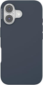 PopSockets iPhone 16 Phone Case with MagSafe, Wireless Charging Compatible, Navy Blue - Navy