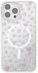 PopSockets iPhone 13 Pro Max Phone Case with MagSafe, Wireless Charging Compatible, Bow - Bows & Blooms