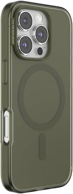 PopSockets iPhone 16 Pro Phone Case with MagSafe, Wireless Charging Compatible, Green - Fatigue