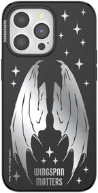 PopSockets iPhone 15 Pro Max Phone Case w/MagSafe- Wingspan | Magnetic, Wireless Charging, Camera & Drop Protection, Bookish, Acotar, Throne, Glass, Sarah