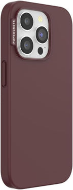 PopSockets iPhone 15 Pro Phone Case with MagSafe, Wireless Charging Compatible, Burgundy - Oxblood