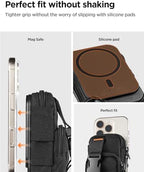 Spigen for MagSafe Wallet Magnetic Pouch Organizer, Snap Zip MagFit