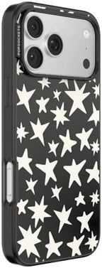 PopSockets iPhone 17 Pro Max Phone Case with MagSafe- Starstruck | Magnetic, Wireless Charging, Camera & Drop Protection, Electronic Accessories, For iPad/Kindle/iPhone/Android