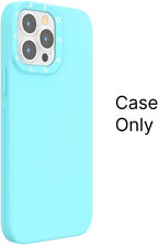 PopSockets iPhone 13 Pro Phone Case with MagSafe, Wireless Charging Compatible, Light Blue - Butterfly Pea Blue