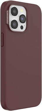 PopSockets iPhone 15 Pro Max Phone Case with MagSafe, Wireless Charging Compatible, Burgundy - Oxblood