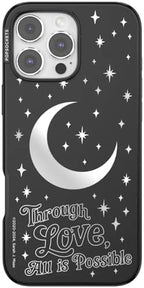 PopSockets iPhone 16 Pro Max Phone Case w/MagSafe Grip- All is Possible | Magnetic, Wireless Charging, Camera & Drop Protection, Acotar, Throne, Glass, Sarah, Bookish