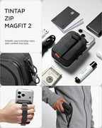 Spigen for MagSafe Wallet Magnetic Pouch Organizer, Tintap Zip V2 MagFit
