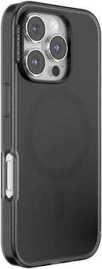 PopSockets iPhone 16 Pro Phone Case with MagSafe- Black Translucent | Magnetic, Wireless Charging, Camera & Drop Protection, Black, Electronic Accessories, For iPad/Kindle/iPhone/Android