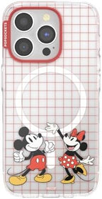 PopSockets iPhone 15 Pro Phone Case with MagSafe- Mickey & Minnie