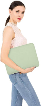 MOSISO Laptop Case 13.3 inch, 13-13.3 inch Laptop Sleeve Bag Compatible with MacBook Air/Pro 13 / Pro 14, HP Dell ASUS Lenovo Notebook, Neoprene Computer Sleeve Bag with Small Case, Sage Green