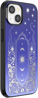 PopSockets iPhone 13 Phone Case with MagSafe, Wireless Charging Compatible, Bookish - Mirror Curse Breaker