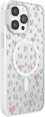 PopSockets iPhone 14 Pro Max Phone Case with MagSafe, Wireless Charging Compatible, Bow - Bows & Blooms