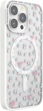PopSockets iPhone 13 Pro Phone Case with MagSafe, Wireless Charging Compatible, Bow - Bows & Blooms