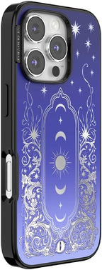 PopSockets iPhone 16 Pro Phone Case with MagSafe, Wireless Charging Compatible, Bookish - Mirror Curse Breaker