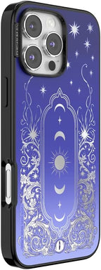 PopSockets iPhone 16 Pro Max Phone Case with MagSafe, Wireless Charging Compatible, Bookish - Mirror Curse Breaker