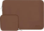 MOSISO Laptop Case 13.3 inch, 13-13.3 inch Laptop Sleeve Bag Compatible with MacBook Air/Pro 13 / Pro 14, HP Dell ASUS Lenovo Notebook, Neoprene Computer Sleeve Bag with Small Case, Caramel Brown