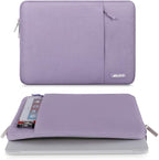 MOSISO Laptop Case 13 inch, 13 inch Laptop Sleeve Compatible with MacBook Air M4 M3 M2 M1 2025-2018 / Pro M2 M1 2025-2016, Polyester Vertical Computer Sleeve Bag with Pocket, Purple