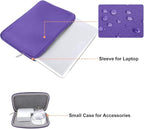 MOSISO Laptop Case 13.3 inch, 13-13.3 inch Laptop Sleeve Bag Compatible with MacBook Air/Pro 13 / Pro 14, HP Dell ASUS Lenovo Notebook, Neoprene Computer Sleeve Bag with Small Case, Ultra Violet