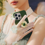 PopSockets iPhone 15 Pro Max Phone Case with MagSafe, Wireless Charging Compatible, Green - Olive