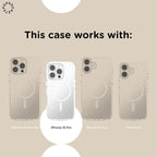 PopSockets iPhone 16 Pro Phone Case with MagSafe- Opalescent White | Magnetic, Wireless Charging, Camera & Drop Protection, White, Iridescent, Holographic