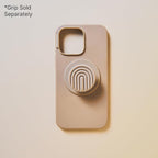 PopSockets iPhone 13 Pro Max Phone Case w/MagSafe- Latte | Magnetic, Wireless Charging, Camera & Drop Protection, Brown, Plain, Cream, Beige, Summer Spring