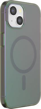 PopSockets iPhone 15 Phone Case with MagSafe, Wireless Charging Compatible, Green - Nightshade