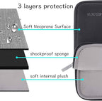 MOSISO Laptop Case 13.3 inch, 13-13.3 inch Laptop Sleeve Bag Compatible with MacBook Air/Pro 13 / Pro 14, HP Dell ASUS Lenovo Notebook, Neoprene Computer Sleeve Bag with Small Case, Space Gray