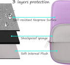 MOSISO Laptop Case 15 inch, 15 inch Laptop Sleeve Bag Compatible with MacBook Air 15 M4 A3241 M3 A3114 M2 A2941 2025 2024 2023, Dell XPS 15, Neoprene Computer Sleeve Bag with Small Case, Purple