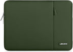 MOSISO Laptop Case 15 inch, 15 inch Laptop Sleeve Compatible with MacBook Air 15 M4 A3241 M3 A3114 M2 A2941 2025 2024 2023,Dell XPS 15,Polyester Vertical Computer Sleeve Bag with Pocket, Army Green