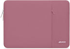 MOSISO Laptop Case 13 inch, 13 inch Laptop Sleeve Compatible with MacBook Air M4 M3 M2 M1 2025-2018 / Pro M2 M1 2025-2016, Polyester Vertical Computer Sleeve Bag with Pocket, Dusty Rose