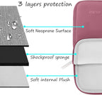 MOSISO Laptop Case 13 inch, 13 inch Laptop Sleeve Bag Compatible with MacBook Air 13 M4 M3 M2 M1 2025-2018 / Pro 13 M2 M1 2025-2016, Neoprene Computer Sleeve Bag with Small Case, Dusty Rose