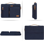 MOSISO 360 Protective Laptop Case 17.3 inch, 17-17.3 inch Laptop Sleeve Compatible with Dell, HP, Lenovo, Asus, Acer, Alienware, Side Open Carrying Case with 4 Zipper Pockets&Handle, Navy Blue