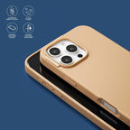 PopSockets iPhone 16 Phone Case with MagSafe- Latte | Magnetic, Wireless Charging, Camera & Drop Protection, Brown, Plain, Cream, Beige, Summer Spring